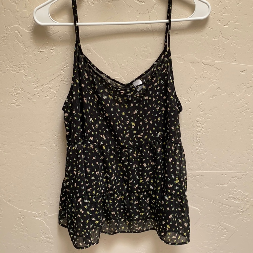 Sheer Black Blouse Tank Top!